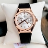 Đồng Hồ Nam Carnival 8188G Máy Cơ Tự Động Dây Cao Su Đen Mặt Trắng Size 42mm Vỏ Rose 8188G-VH-DCS-T