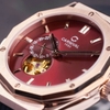 Đồng Hồ Nam Carnival 8189G Tự Động Mặt Đỏ Dây Cao Su Đen Vàng Hồng 42mm