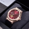 Đồng Hồ Nam Carnival 8189G Tự Động Mặt Đỏ Dây Cao Su Đen Vàng Hồng 42mm
