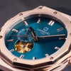 Đồng Hồ Nam Carnival 8189G Tự Động Mặt Xanh Dây Cao Su Đen Vàng Hồng 42mm