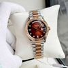 Đồng Hồ Nam Carnival 8239G-CH-N Automatic Demi Vàng Hồng Mặt Nâu Size 38mm Chính Hãng