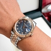 Đồng Hồ Nam Carnival 8250G-CH-DK Automatic Dây Thép Demi Vàng Hồng Mặt Xà Cừ Xám Đen Size 38mm