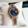 Đồng Hồ Nam Carnival 8250G-CH-DK Automatic Dây Thép Demi Vàng Hồng Mặt Xà Cừ Xám Đen Size 38mm