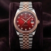 Đồng Hồ Nam Carnival 8250G-CH-DO Automatic Dây Thép Demi Vàng Hồng Mặt Đỏ Size 38mm