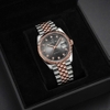 Đồng Hồ Nam Carnival 8250G-CH-TX Automatic Dây Thép Demi Vàng Hồng Mặt Ombre Xám Size 38mm