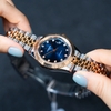 Đồng Hồ Nam Carnival 8250G-CH-X Automatic Dây Demi Vàng Hồng Mặt Xanh Dương Size 38mm