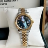 Đồng Hồ Nam Carnival 8250G-CV-DK Automatic Dây Thép Demi Vàng Mặt Xà Cừ Xám Đen Size 38mm