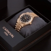 Đồng Hồ Nam Carnival 8250G-VH-D Automatic Dây Thép Màu Vàng Hồng Mặt Đen Size 38mm