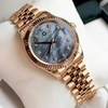 Đồng Hồ Nam Carnival 8250G-VH-DK Automatic Dây Thép Vàng Hồng Mặt Xà Cừ Xám Đaen Size 38mm