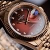 Đồng Hồ Nam Carnival 8250G-VH-N Automatic Dây Thép Màu Vàng Hồng Mặt Nâu Size 38mm