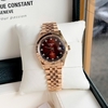 Đồng Hồ Nam Carnival 8250G-VH-N Automatic Dây Thép Màu Vàng Hồng Mặt Nâu Size 38mm