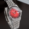 Đồng Hồ Nam Carnival 8250G-VT-DO Automatic Dây Thép Bạc Mặt Đỏ Size 38mm