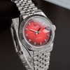 Đồng Hồ Nam Carnival 8250G-VT-DO Automatic Dây Thép Bạc Mặt Đỏ Size 38mm