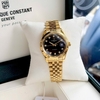 Đồng Hồ Nam Carnival 8250G-VV-D Automatic Dây Thép Vàng Mặt Đen Size 38mm
