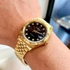 Đồng Hồ Nam Carnival 8250G-VV-D Automatic Dây Thép Vàng Mặt Đen Size 38mm