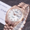Đồng Hồ Nam Carnival 8907G Tự Động Mặt Trắng Xà Cừ Đính Đá Vỏ Vàng Hồng 40mm