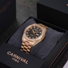 Đồng Hồ Nam Carnival Datejust 8907G Dây Thép Vỏ Rose Gold 40mm