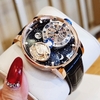 Đồng Hồ Nam Hanboro Automatic Dây Da Đen Vỏ Rose Size 43mm Hanboro Sky 1008 Automatic
