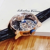 Đồng Hồ Nam Hanboro Automatic Dây Da Đen Vỏ Rose Size 43mm Hanboro Sky 1008 Automatic