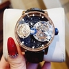 Đồng Hồ Nam Hanboro Automatic Dây Da Đen Vỏ Rose Size 43mm Hanboro Sky 1008 Automatic