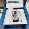 Đồng Hồ Nam Hanboro Automatic Dây Silicon Đen Vỏ Rose Gold 42mm HBR-965