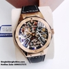 Đồng Hồ Nam Hanboro Automatic Dây Silicone Đen Vỏ Rose Gold 44mm HBR-918