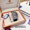 Đồng Hồ Nam Hanboro Automatic Dây Silicone Đen Vỏ Silver 40x48mm HBR-993