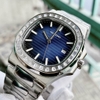 Đồng Hồ Nam Hanboro Nautilus Tự Động Viền Đá Blue Silver 40mm