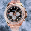 Đồng Hồ Nam Hanboro Automatic Crystal Bezel Rose Gold 42mm HB8023