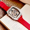 Đồng Hồ Nam Madocy M88168 Automatic Red Silver 42mm