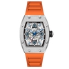 Đồng Hồ Nam Madocy M88169 Automatic Orange Silver 42mm