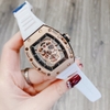 Đồng Hồ Nam X-cer B0619 Tự Động Dây Silicone Trắng Rose Gold 42mm