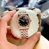 Đồng Hồ Nữ Carnival 8131L-CH-D Demi Vàng Hồng Mặt Đen Size 30mm Quartz Japan