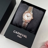 Đồng Hồ Nữ Carnival 8131L-CH-T Demi Vàng Hồng Mặt Trắng Size 30mm Quartz Japan