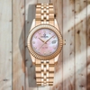 Đồng Hồ Nữ Carnival 8131L-VH-HK Màu Vàng Hồng Mặt Xà Cừ Hồng Size 30mm Quartz Japan