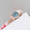 Đồng Hồ Nữ Carnival 8131L-VH-XT Dây Thép Vàng Hồng Mặt Xanh Pastel Size 30mm Quartz Japan