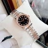 Đồng Hồ Nữ Carnival 8131L2-CH-D Dây Demi Vàng Hồng Mặt Đen Viền Đính Đá Size 31mm Quartz Japan