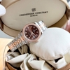 Đồng Hồ Nữ Carnival 8131L2-CH-N Dây Demi Vàng Hồng Mặt Nâu Chocolate Viền Đính Đá Size 31mm Quartz Japan