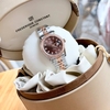 Đồng Hồ Nữ Carnival 8131L2-CH-N Dây Demi Vàng Hồng Mặt Nâu Chocolate Viền Đính Đá Size 31mm Quartz Japan