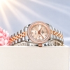 Đồng Hồ Nữ Carnival 8131L2-CH-NN Dây Demi Vàng Hồng Viền Đính Đá Size 31mm Quartz Japan