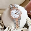 Đồng Hồ Nữ Carnival 8131L2-CH-T Dây Demi Vàng Hồng Mặt Trắng Viền Đính Đá Size 31mm Quartz Japan