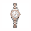 Đồng Hồ Nữ Carnival 8131L2-CH-T Dây Demi Vàng Hồng Mặt Trắng Viền Đính Đá Size 31mm Quartz Japan
