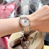 Đồng Hồ Nữ Carnival 8131L2-CH-T Dây Demi Vàng Hồng Mặt Trắng Viền Đính Đá Size 31mm Quartz Japan