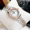 Đồng Hồ Nữ Carnival 8131L2-CH-TK Dây Demi Vàng Hồng Mặt Xà Cừ Trắng Viền Đính Đá Size 31mm Quartz Japan
