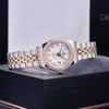 Đồng Hồ Nữ Carnival 8131L2-CH-TK Dây Demi Vàng Hồng Mặt Xà Cừ Trắng Viền Đính Đá Size 31mm Quartz Japan
