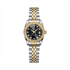 Đồng Hồ Nữ Carnival 8131L2-CV-D Dây Demi Vàng Gold Mặt Đen Viền Đính Đá Size 31mm Quartz Japan