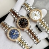 Đồng Hồ Nữ Carnival 8131L2-CV-D Dây Demi Vàng Gold Mặt Đen Viền Đính Đá Size 31mm Quartz Japan