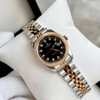 Đồng Hồ Nữ Carnival 8131L2-CV-D Dây Demi Vàng Gold Mặt Đen Viền Đính Đá Size 31mm Quartz Japan