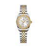 Đồng Hồ Nữ Carnival 8131L2-CV-T Dây Demi Vàng Gold Mặt Trắng Viền Đính Đá Size 31mm Quartz Japan