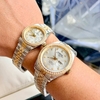 Đồng Hồ Nữ Carnival 8131L2-CV-T Dây Demi Vàng Gold Mặt Trắng Viền Đính Đá Size 31mm Quartz Japan